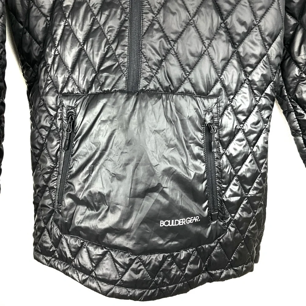 Boulder Gear Women’s D-Lite Puffy Pullover Jacket, Black - Picture 2 of 8